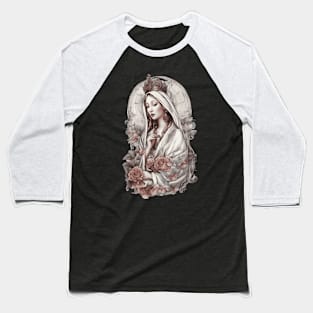 Blessed Virgin Mary Baseball T-Shirt